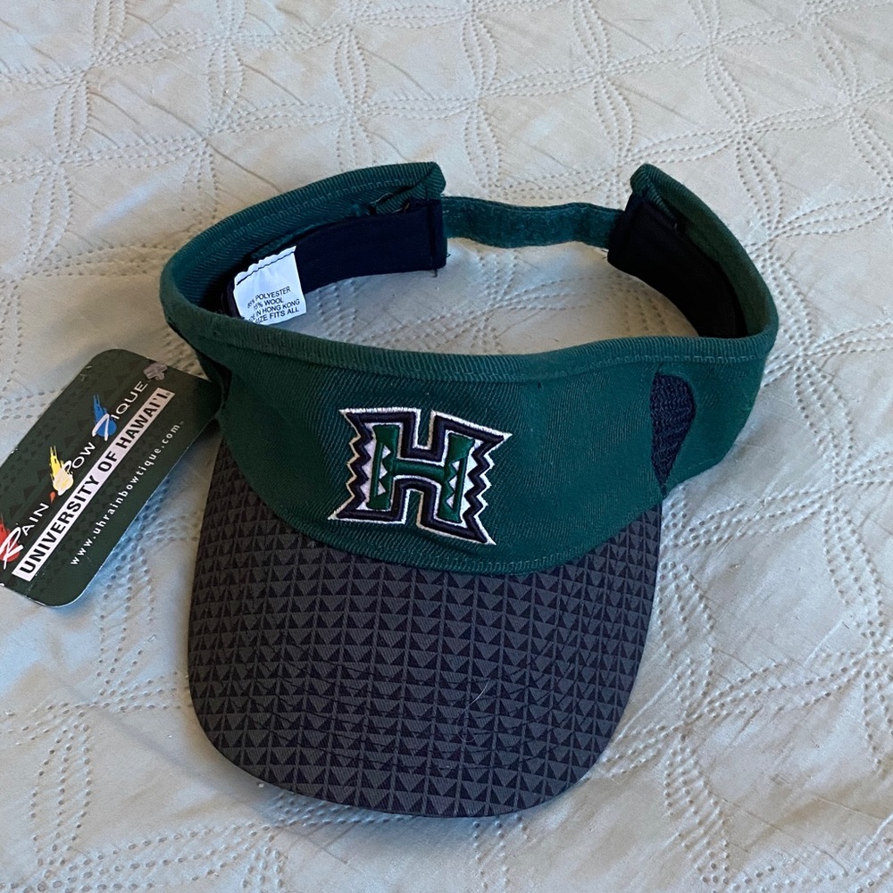 Green and Gray University of Hawaii Visor